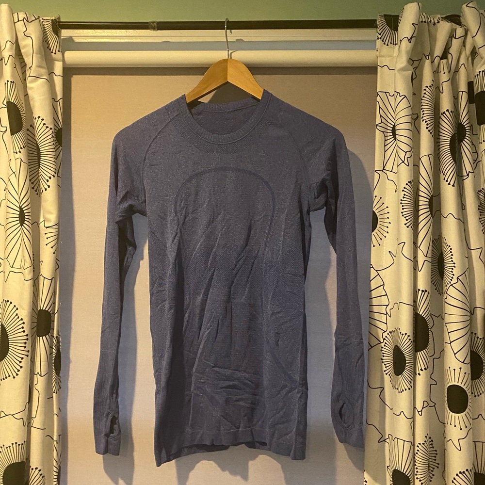 LULU LEMON Indigo Swiftly Tech Long Sleeve 2.0